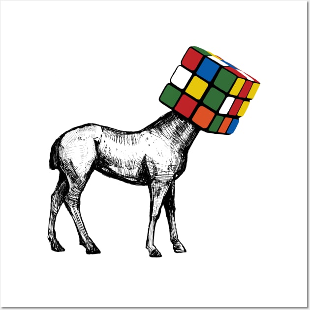 Rubik Horse Wall Art by Maja